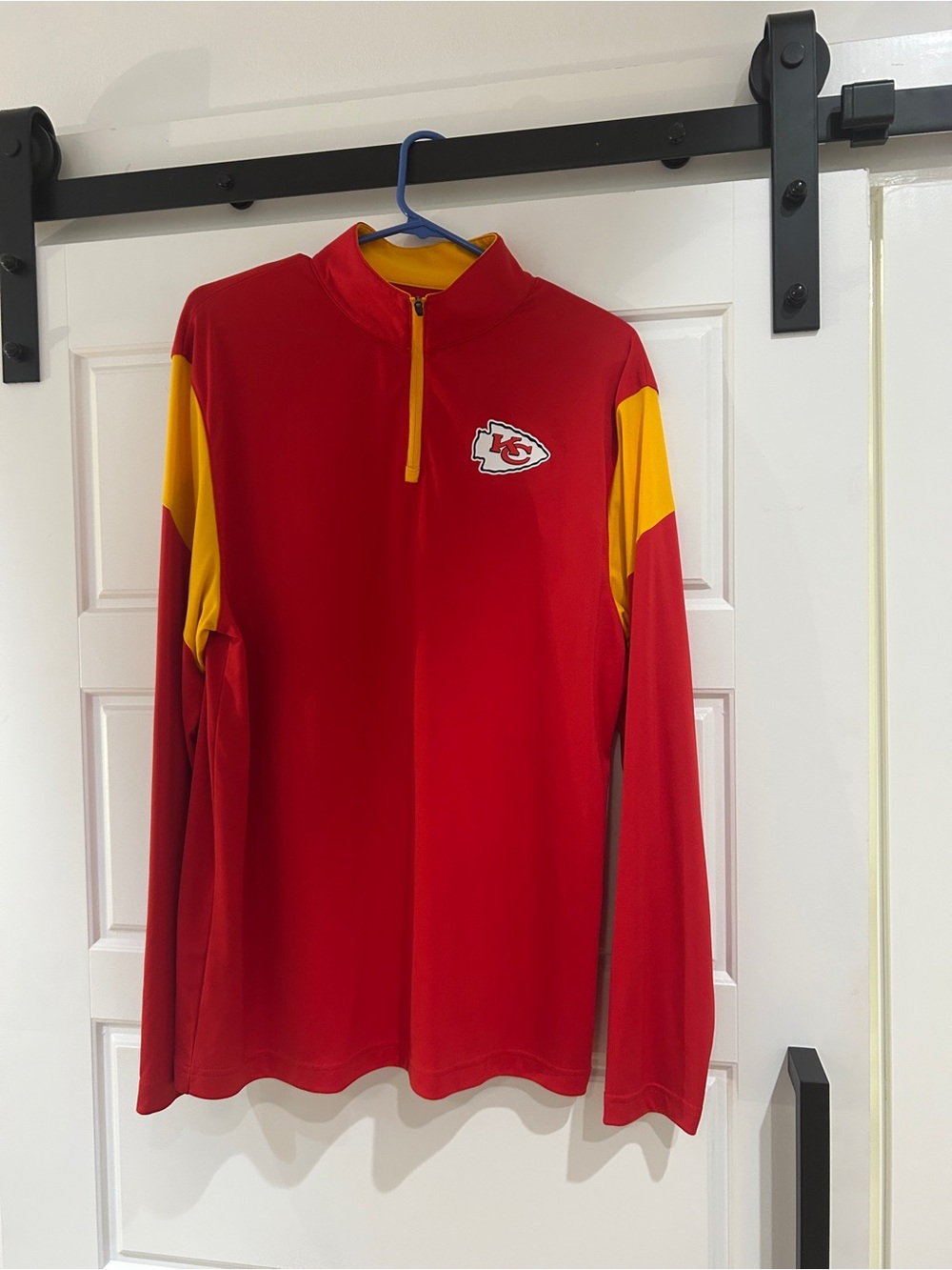 Fanatics Red and Yellow Kansas City Chiefs Quarter-Zip Pullover